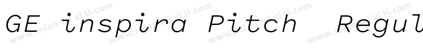 GE inspira Pitch  Regular字体转换